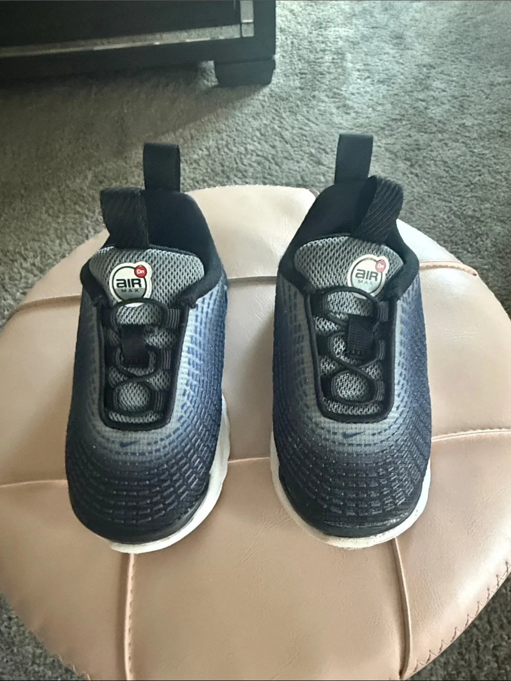 Kids Blue Athletic Sneakers with White Sole